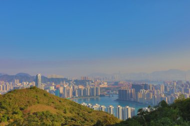  Tsuen Wan üzerinden şehir Kowloon Hong Kong