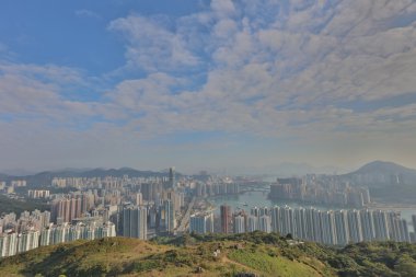  Tsuen Wan üzerinden şehir Kowloon Hong Kong