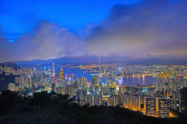 Hongkong Vue depuis le belvédère du Jardine — Photo