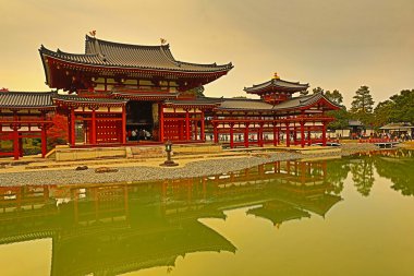 Phoenix Byodo Hall içinde tapınakta Kyoto, Japonya