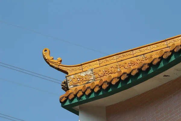 Traditional Chinese architectural style roof in the Imperial An — Stock Photo, Image