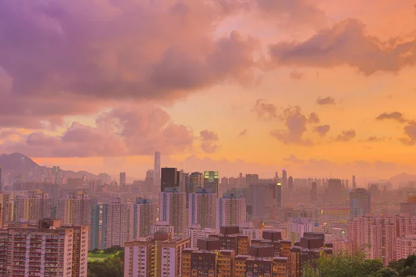 东九龙的香港城市景观的视图 — 图库照片