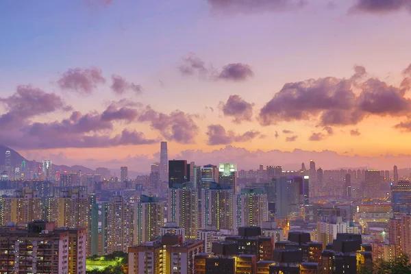 东九龙的香港城市景观的视图 — 图库照片