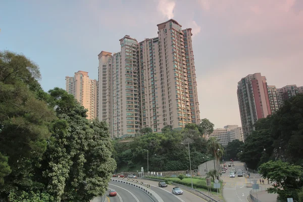 Road, highway bij hong kong — Stockfoto