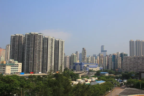 Centro di Hong Kong, ad alta densità, zona povera . — Foto Stock