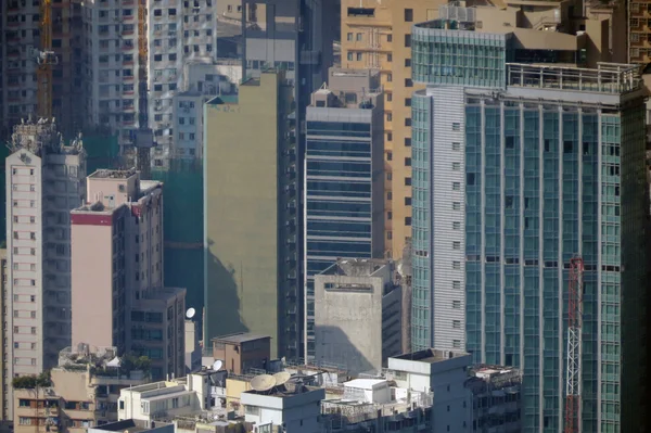 Городская архитектура Гонконга в день — стоковое фото