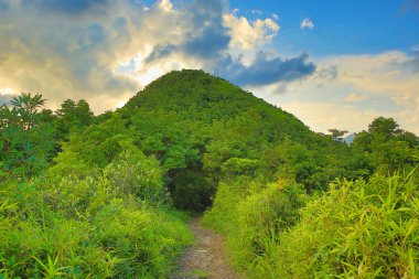 Hong Kong trail güzel manzarası ve doğa