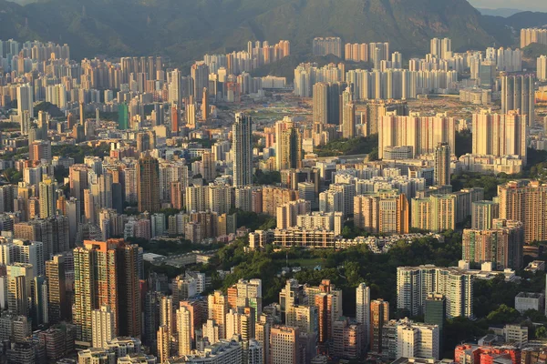 九龙方面，Hong 香港天际线 — 图库照片