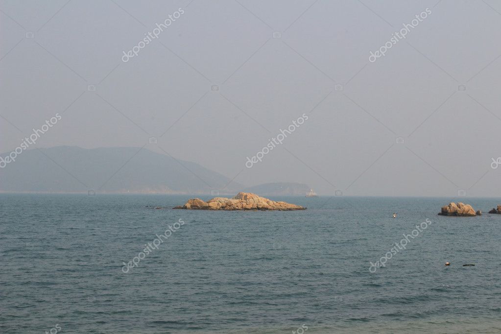 benches, cheung sha wan, cheung sha wan promenade, cityscape, green spaces, hong kong, hong kong island skyline, jogging, Kowloo