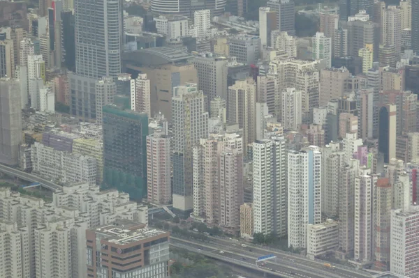 Épület lakás minta Hong Kong élő. — Stock Fotó