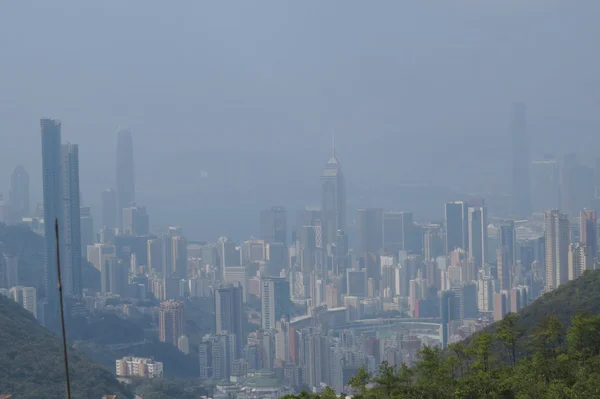 从香港渣甸街的观景台看 — 图库照片