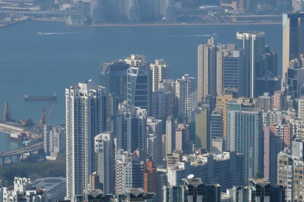 香港在一天中的城市建筑 — 图库照片