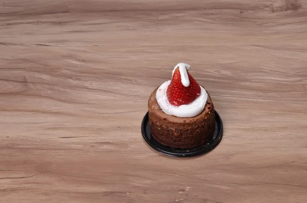 Santa sombrero brownie bites — Foto de Stock