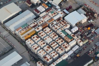 İnşaat inşaat işleri Hong Kong bölümünün altında 