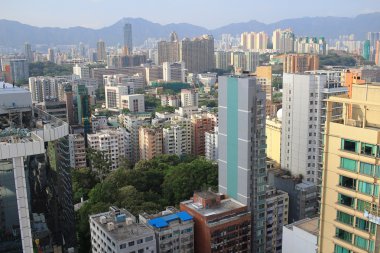 Kowloon cityscape gökyüzü