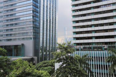 Gündüz orta, hong kong, gökdelenler