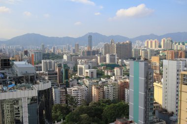 Kowloon cityscape gökyüzü