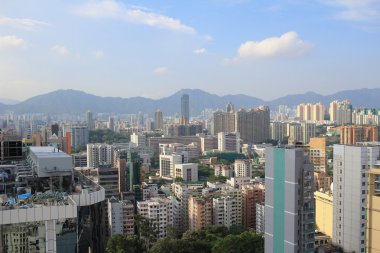 Kowloon cityscape gökyüzü