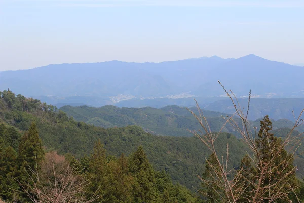 从 yoshinogun 看的山脉 — 图库照片