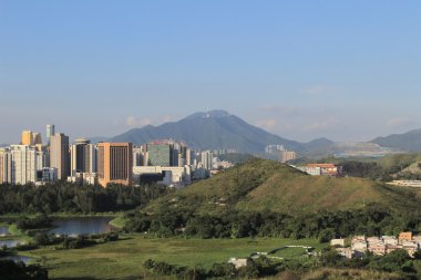 Çin'in Shenzhen şehri hong kong görünümü