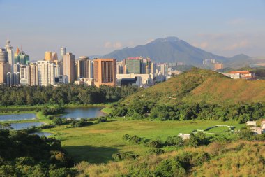 Çin'in Shenzhen şehri hong kong görünümü