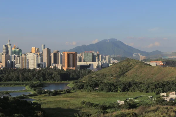 从香港来看中国的深圳市 — 图库照片