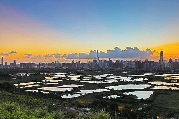 在新界东北部，Hong 香港马草垄 — 图库照片