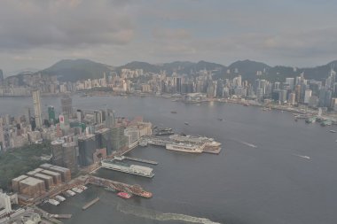 Manzarası, Hong Kong, Çin.