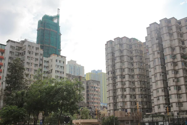 Hong Kong Ancien quartier résidentiel Cheung Sha Wan — Photo