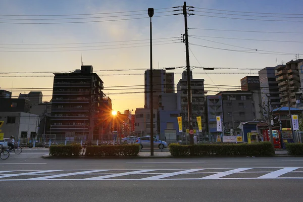 Tennoji-distriktet, osaka japan Gatuvy — Stockfoto