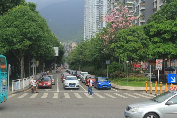 Αστική θέα Shenzhen οδοστρωμάτων — Φωτογραφία Αρχείου