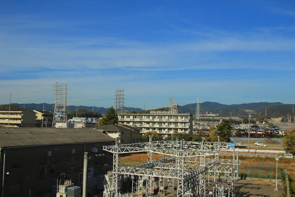 鉄道景観から見る — ストック写真