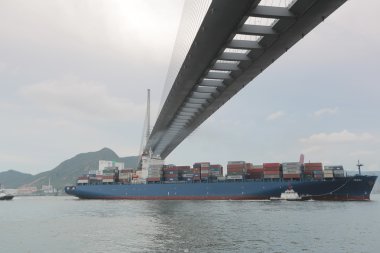 Stonecutters köprü ve Tsing sha Otoban