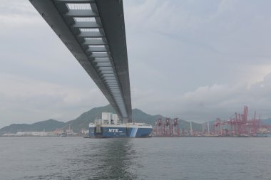 Stonecutters köprü ve Tsing sha Otoban