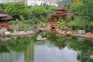 Nan Lian Bahçe Chi Lin Nunnery, famo yakınındaki güzel peyzaj