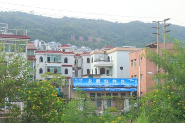 Shenzhen karayolunda kentsel görünümünü