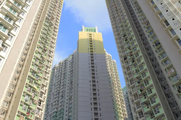 Громадський будинок hong Kong Нерухомість — стокове фото