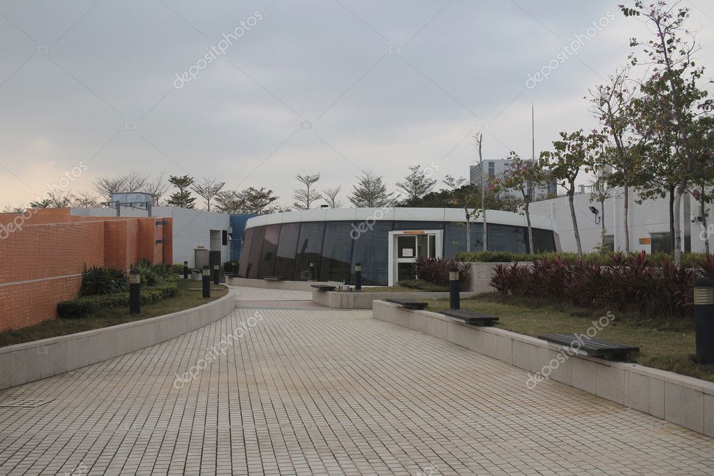 benches, cheung sha wan, cheung sha wan promenade, cityscape, green spaces, hong kong, hong kong island skyline, jogging, Kowloo