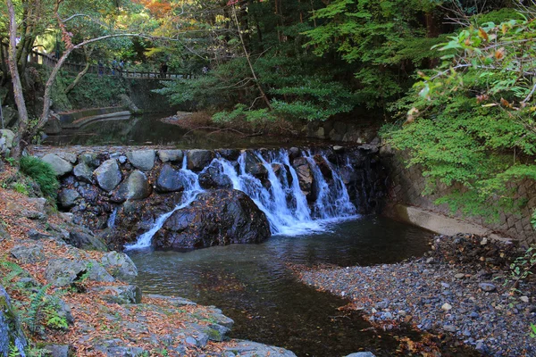 Cascada de Minoh en otoño, Osaka, Japón — Foto de Stock