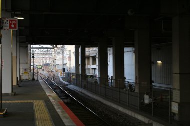 Tren istasyonunda osaka, Japonya
