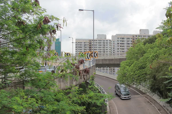 Lung cheung Road, auto-estrada em Hong Kong — Fotografia de Stock