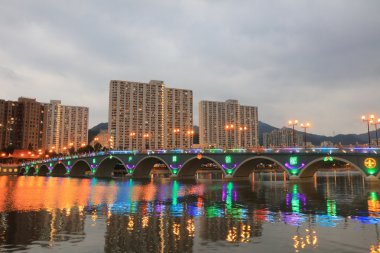 Şing Mun Nehri Shatin, Noel dekorasyonu ile