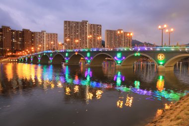 Şing Mun Nehri Shatin, Noel dekorasyonu ile