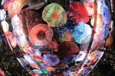 Noel aydınlatma, cam gibi yol