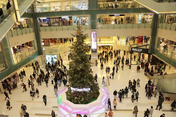 2015 yılında, sokaklarda Noel süsleri — Stok fotoğraf