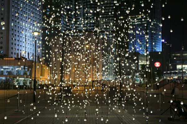 Iluminatul becului de hong kong — Fotografie, imagine de stoc