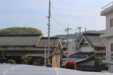 alanların teraslı içinde Japonya