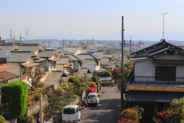 alanların teraslı içinde Japonya