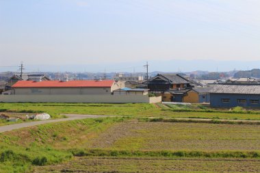 alanların teraslı içinde Japonya