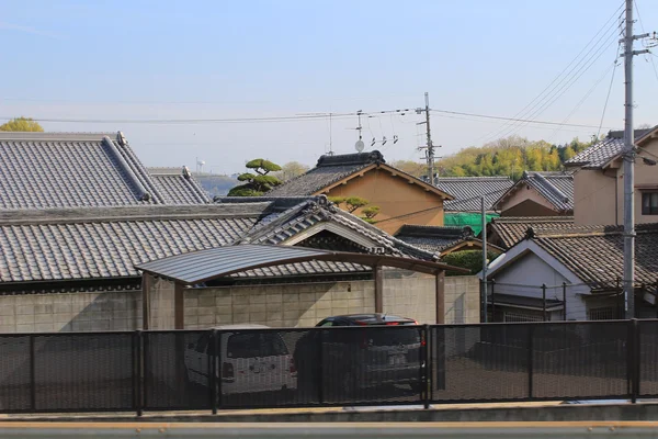 Velden op terrassen in Japan — Stockfoto